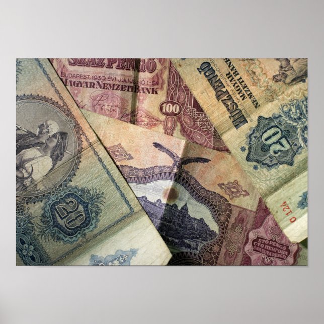 Póster Billetes de época (Frente)