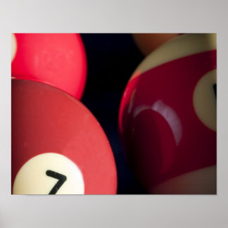 Póster Billiard Balls