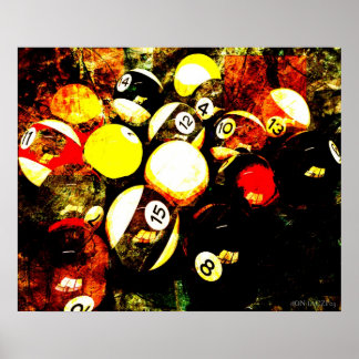 Póster Billiards
