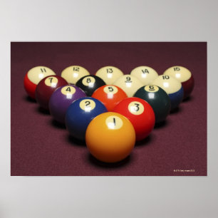 Póster Billiards