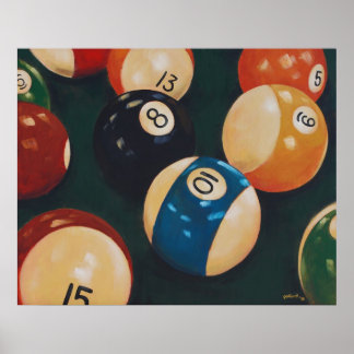 Póster Billiards
