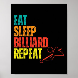 Póster Billiards Appart Cita A Funny Billiards Players Pr