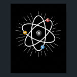 Póster Billiards Átomo Funny Science 8-Ball Pool Snooker<br><div class="desc">Esta es la camiseta perfecta para cualquier jugador de billar,  amante de la piscina o entusiasta del billar. Muestra tu amor por las señales de billar con esta camiseta fresca.</div>