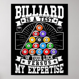 Póster Billiards Experimenta 8 Hombres Ball Mujeres. Grup