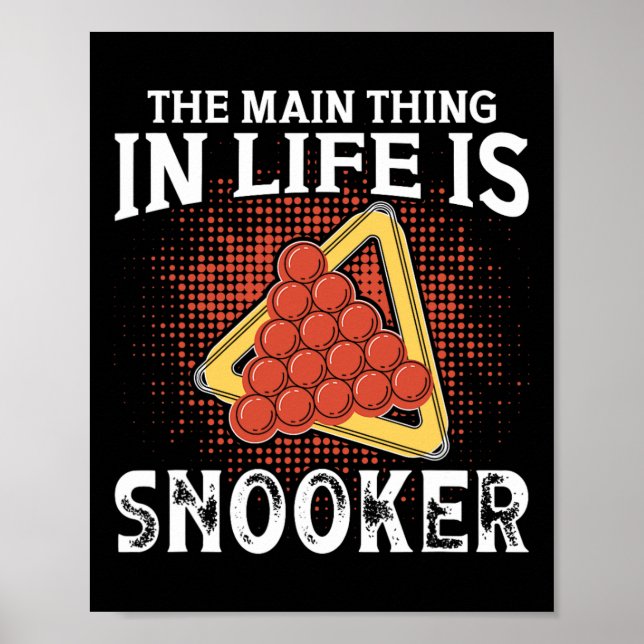 Póster Billiards Jerseys For Men Main Thin Life Snook (Frente)