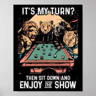 Póster Billiards Rack Cue Stick Mesa Billiard Playas