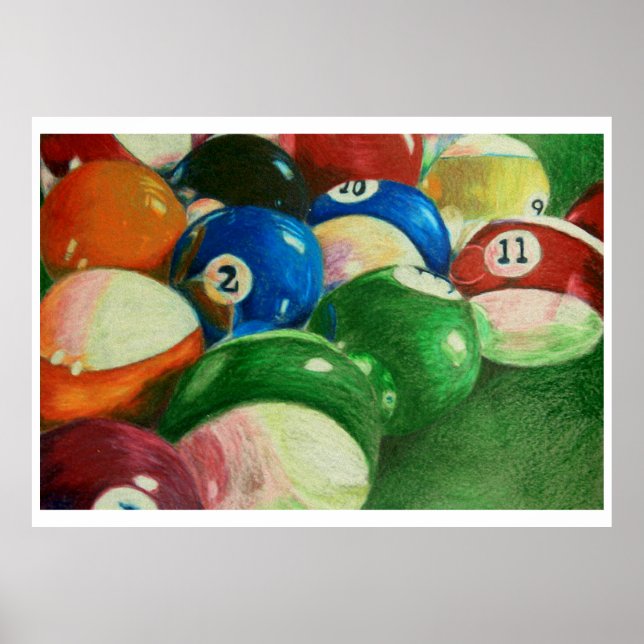 Póster Billiards Time-Robert Hodgson (Frente)