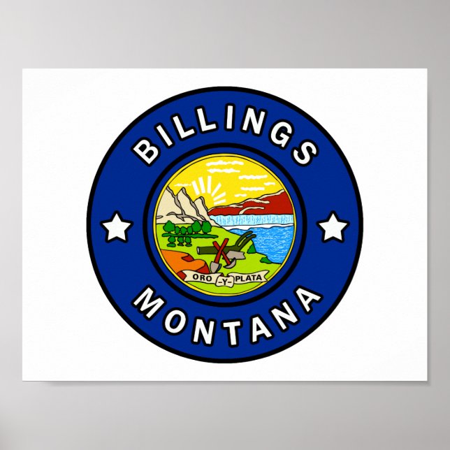 Póster Billings Montana (Frente)