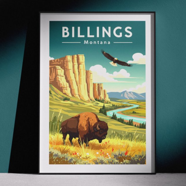 Póster Billings Montana Vintage (Subido por el creador)