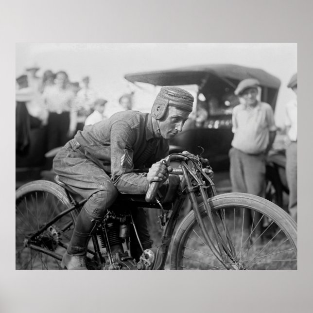 Póster Billy Denham Motorcycle racer 1922 (Frente)