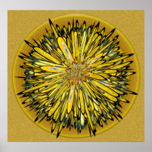 Póster Billy Jean — Disco Floral