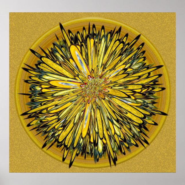 Póster Billy Jean — Disco Floral (Frente)