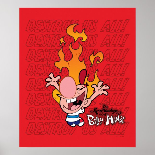 Póster Billy & Mandy - Destruyan A Todos (Frente)