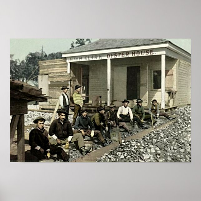 Póster Biloxi, Mississippi 1905 Oyster House (Frente)