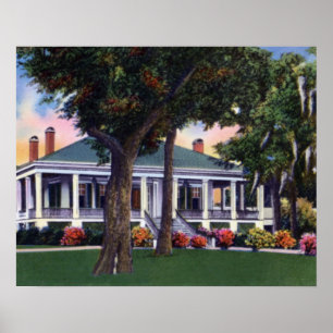 Póster Biloxi Mississippi Beauvoir