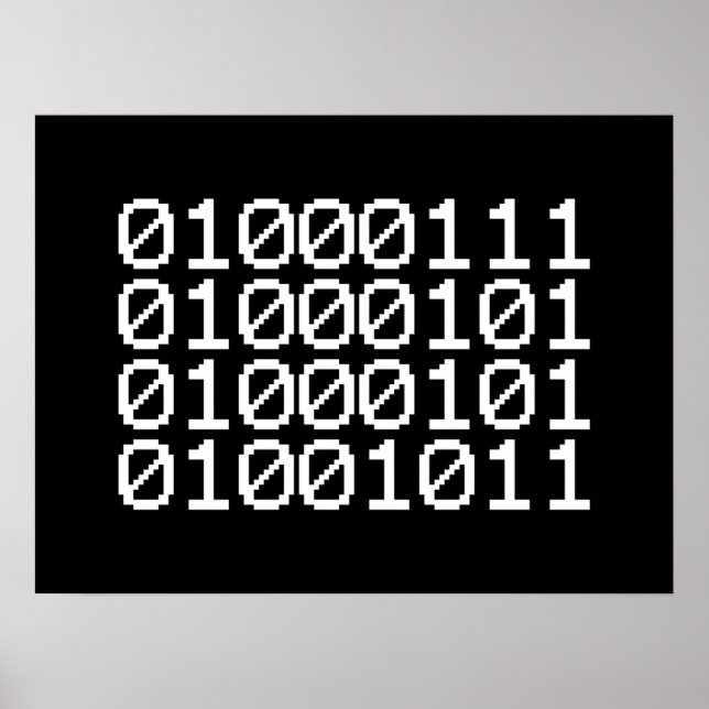 PÓSTER BINARY GEEK (Frente)
