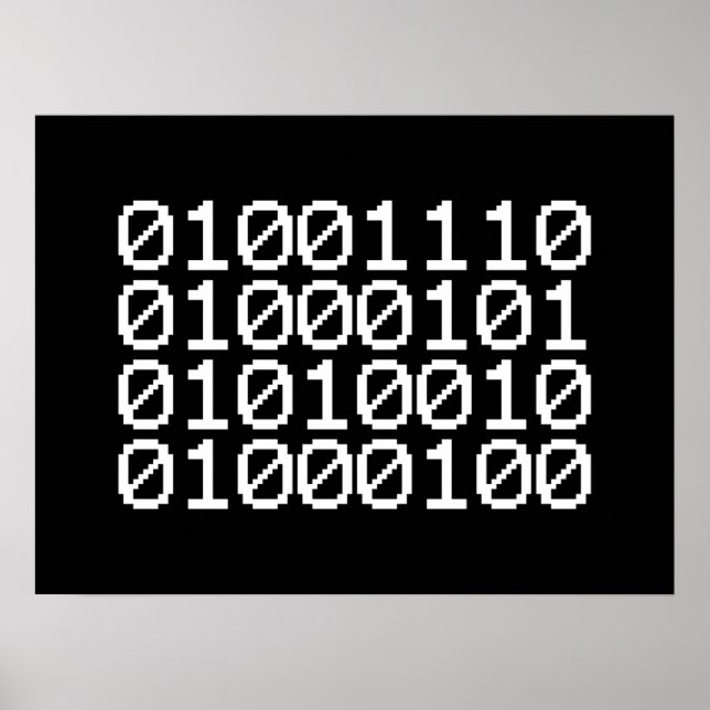 PÓSTER BINARY NERD (Frente)