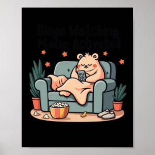 Póster Binge viendo a Modie activado película divertida m