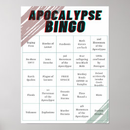 Póster Bingo apocalíptico