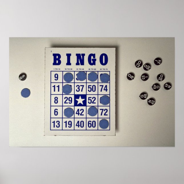Póster Bingo el juego de apuestas (Frente)