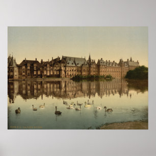 Póster Binnenhof a través del Hofvijver, La Haya