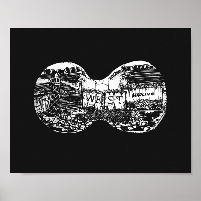 Póster Binocular view to the west (Frente)