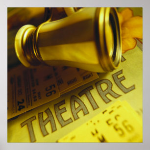 Póster Binoculares de teatro