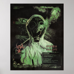 Póster Bio-Waste - Diseño de Calzado Tecno-Distópico