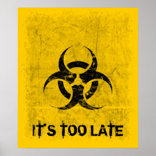 Póster Biohazard Grunge Customizable