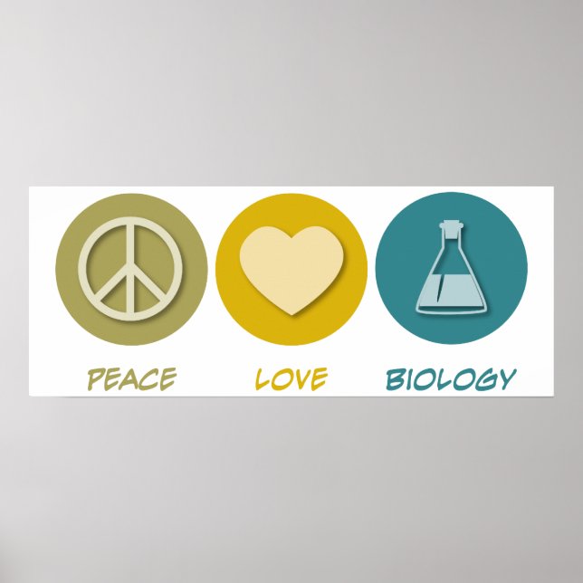 Póster Biología de amor por la paz (Frente)