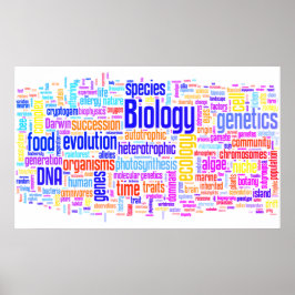 Póster Biología Wordle Nº 17