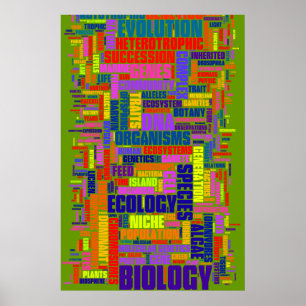 Póster Biología Wordle Nº 3