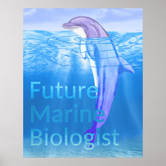 Póster Biólogo marino futuro (Frente)