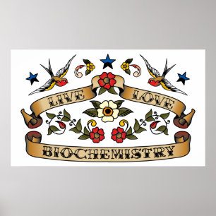 Póster Bioquímica viva del amor