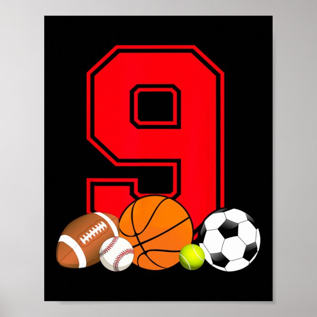 Póster Bir de fútbol Bysketbyl de 9 años (Frente)