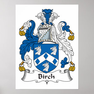 Póster Birch Family Crest