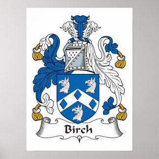 Póster Birch Family Crest
