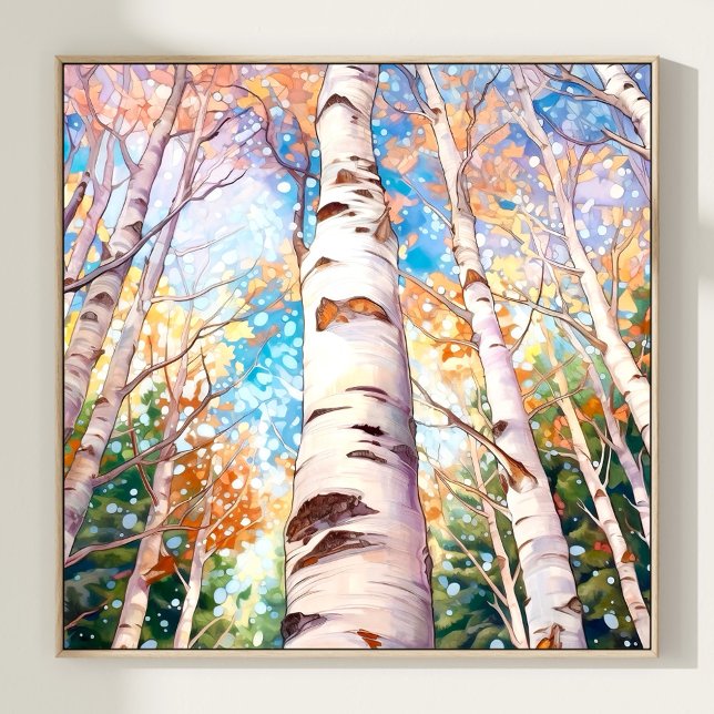 Póster Birch Forest Painting Poster (Subido por el creador)