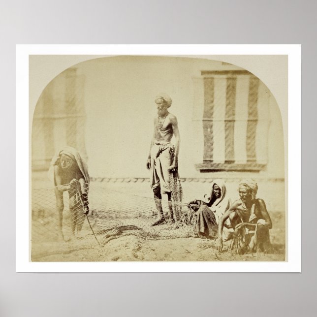 Póster Bird-Catchers, Low Caste Hindus in Delhi, 19th cen (Frente)