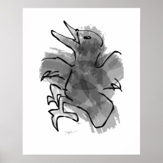 Póster bird of hope_crow4