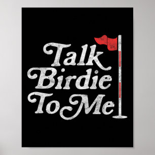 Póster Birdie To Me Divertido Golfer Dad Día Golf Gra