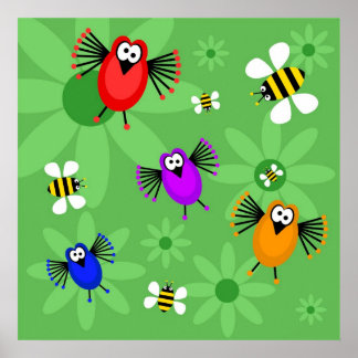 Póster Birds and Bees