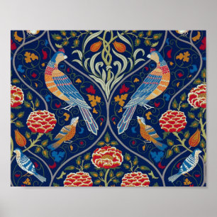 Póster Birds and Flowers, William Morris