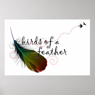 Póster birds of a feather.