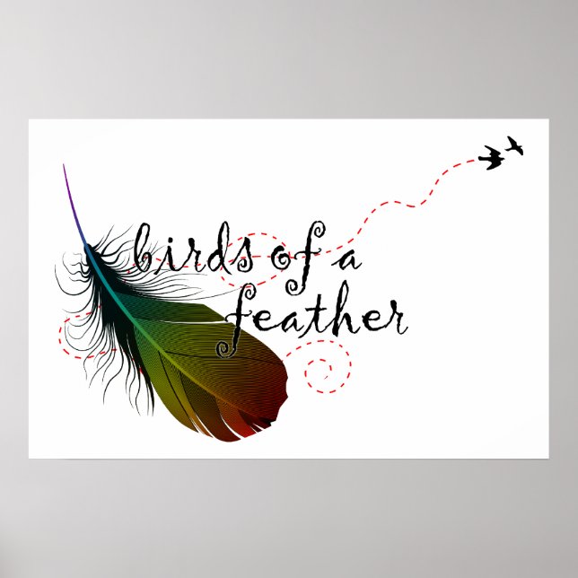 Póster birds of a feather. (Frente)