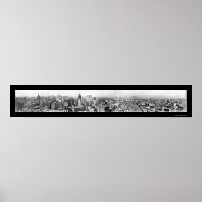 Póster Birdseye San Francisco Foto 1925 (Frente)