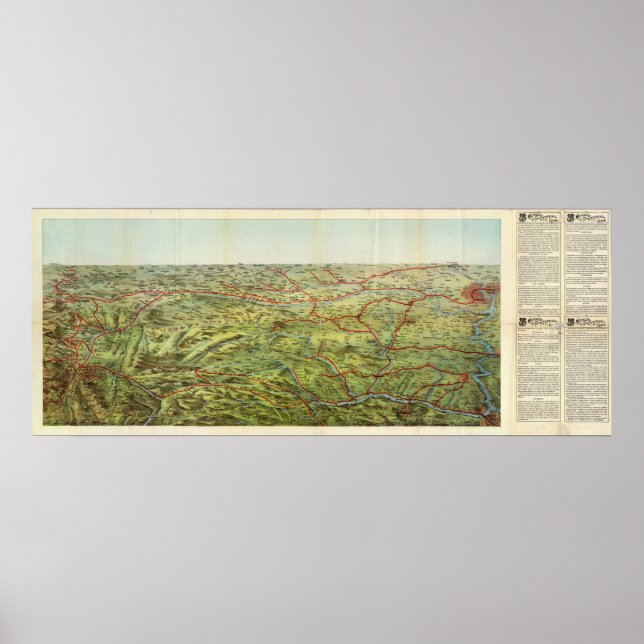 Póster Birdseyes View Great Plains (Frente)