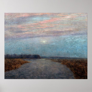 Póster Birge Harrison - La luz de la luna en el Hackensac