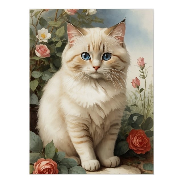 Póster Birman Cat (Anverso)