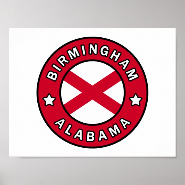 Póster Birmingham Alabama (Frente)